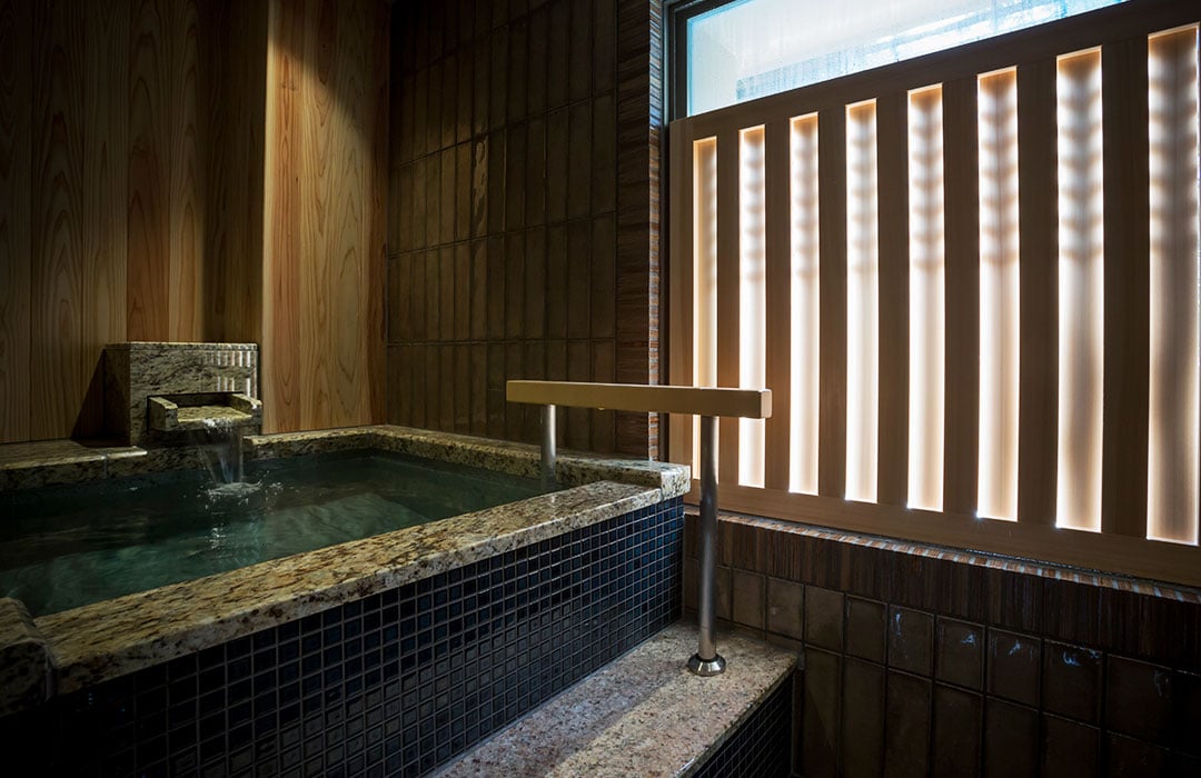 image:Japanese Double Room with Japanese blue stone bath TYPE B