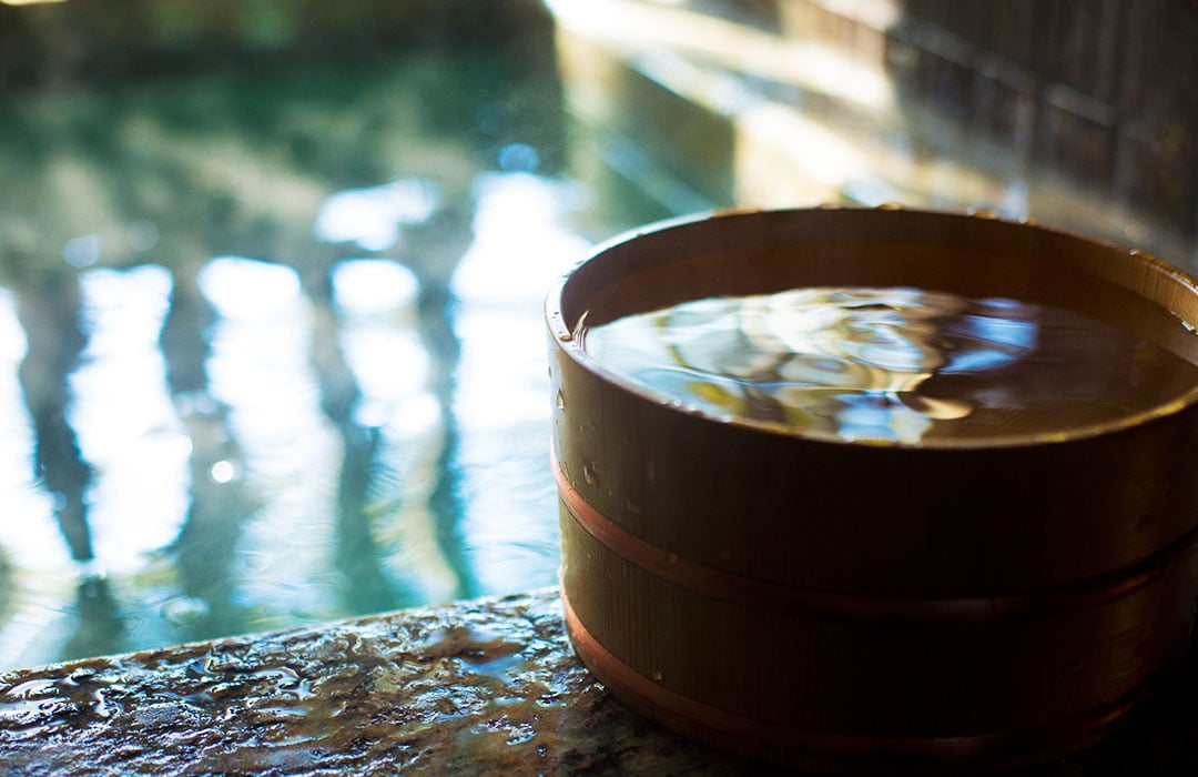 image:Japanese Twin Room with open-air Japanese blue stone bath TYPE D