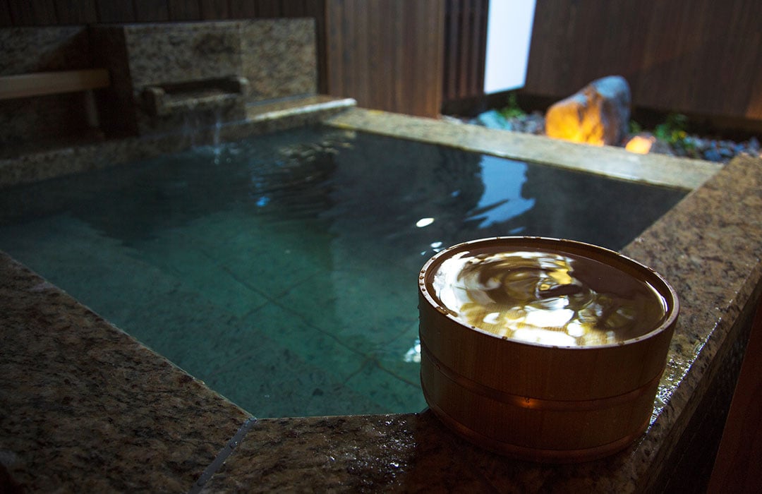 image:Japanese Twin Room with open-air bath/terrace & garden TYPE C